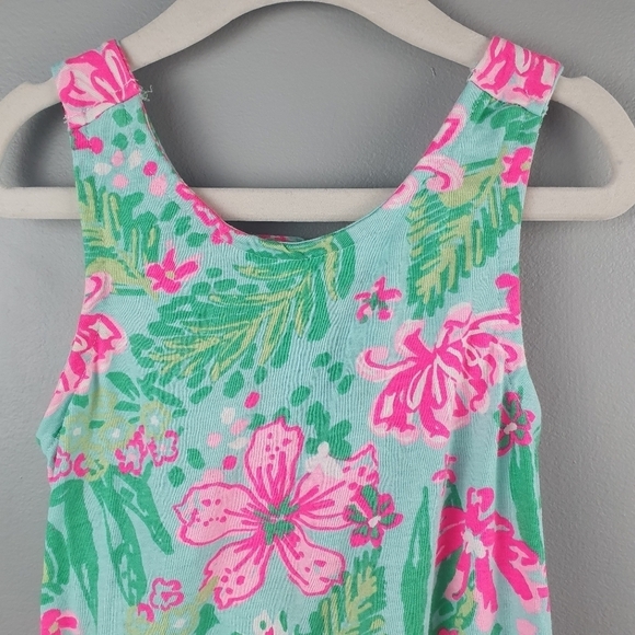TOMMY BAHAMA Floral Sundress Ruffles Pink/Green Girls‎ 4 - Picture 4 of 9